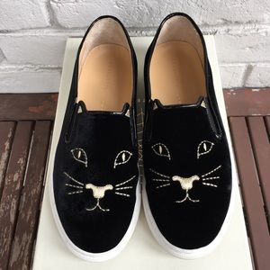 💯% Authentic Charlotte Olympia Cool Cats Slip on